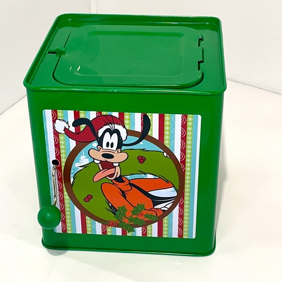 Disney "Mickey Mouse, Pluto & Goofy" Christmas Jack in the Box Toy 2015 - Picture 5 of 9